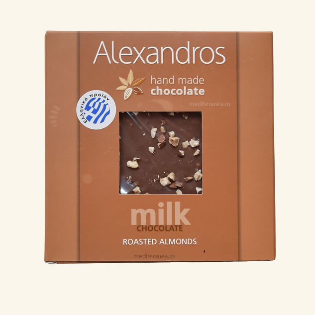Ciocolata cu lapte si migdale prajite 90g