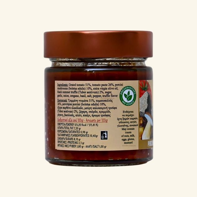 Sos rosu cu ciuperci porcini si trufe negre