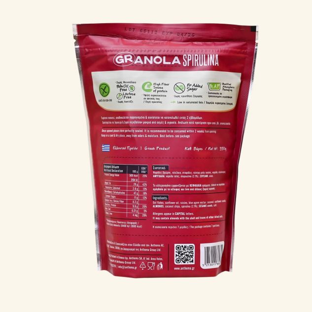 Granola cu spirulina 