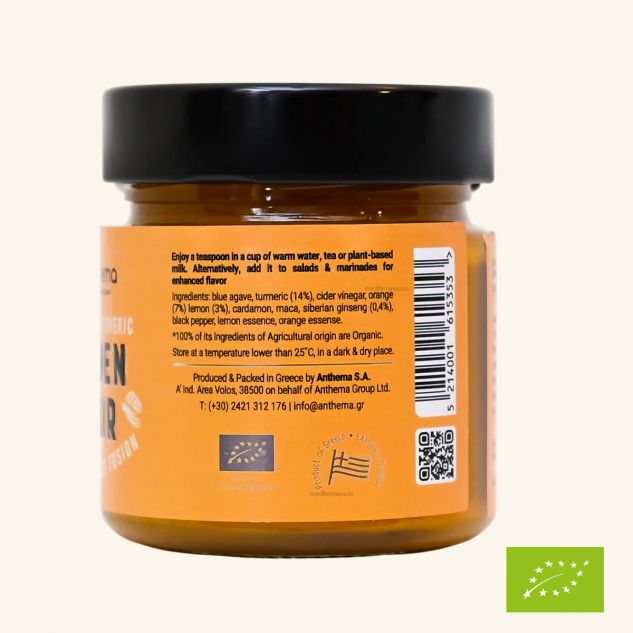Golden Elixir cu turmeric ginseng si cardamon BIO