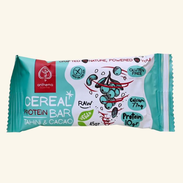 Cereal protein bar cu tahini si cacao 45g