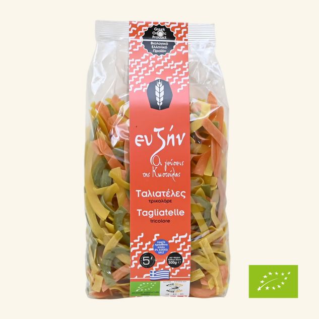 Tagliatele scurte tricolore BIO 500g