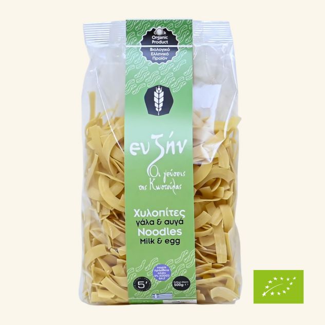 Noodles cu lapte si ou BIO 500g