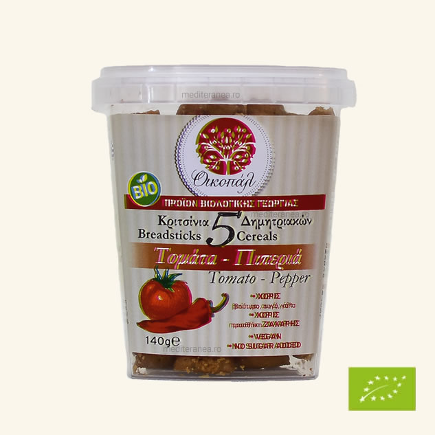 Grisine cu rosii si ardei BIO 140g