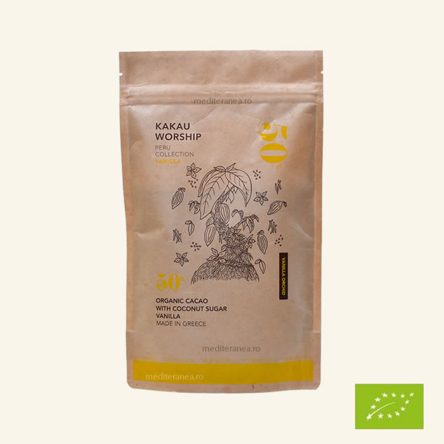 Pudra de cacao cu zahar de cocos si vanilie BIO 150g