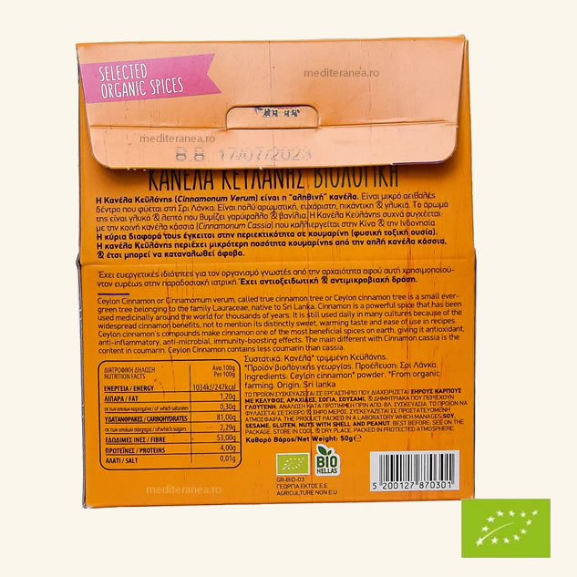 Scortisoara Ceylon pudra BIO