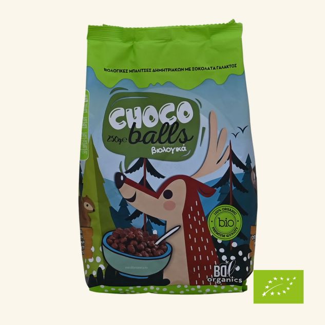 Cereale cu ciocolata si lapte BIO 250g