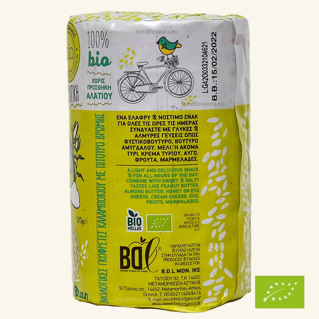 Porumb expandat cu tarate de ovaz BIO