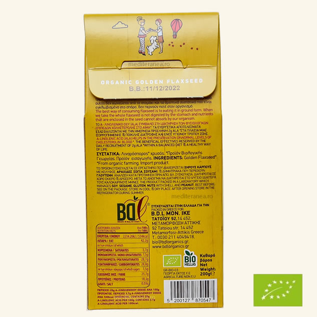 Seminte de in auriu BIO